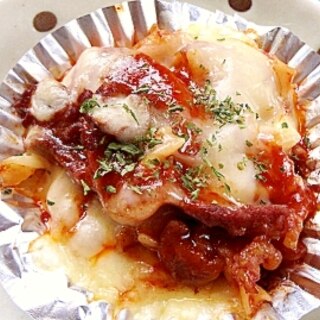 余り物でマカロニチーズ焼き